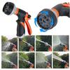 Garden Watering Gun 8 Modes High Pressure Sprayer Adjustable Irrigation Watering Nozzle Plant Lawn Yard Watering Sprinkler