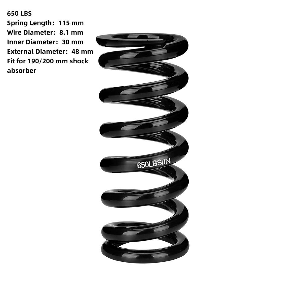 350-650 LBS Shock Absorber Spring KS 291R 260 Shock Absorption Black Color Long-lasting Performance Maintain Performance