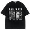 Rod Wave The Last Lap Tour 2024 Vintage T Shirts Men's Hip Hop Gothic Fashion Streetwear Oversized Harajuku Cotton T-shirt Male