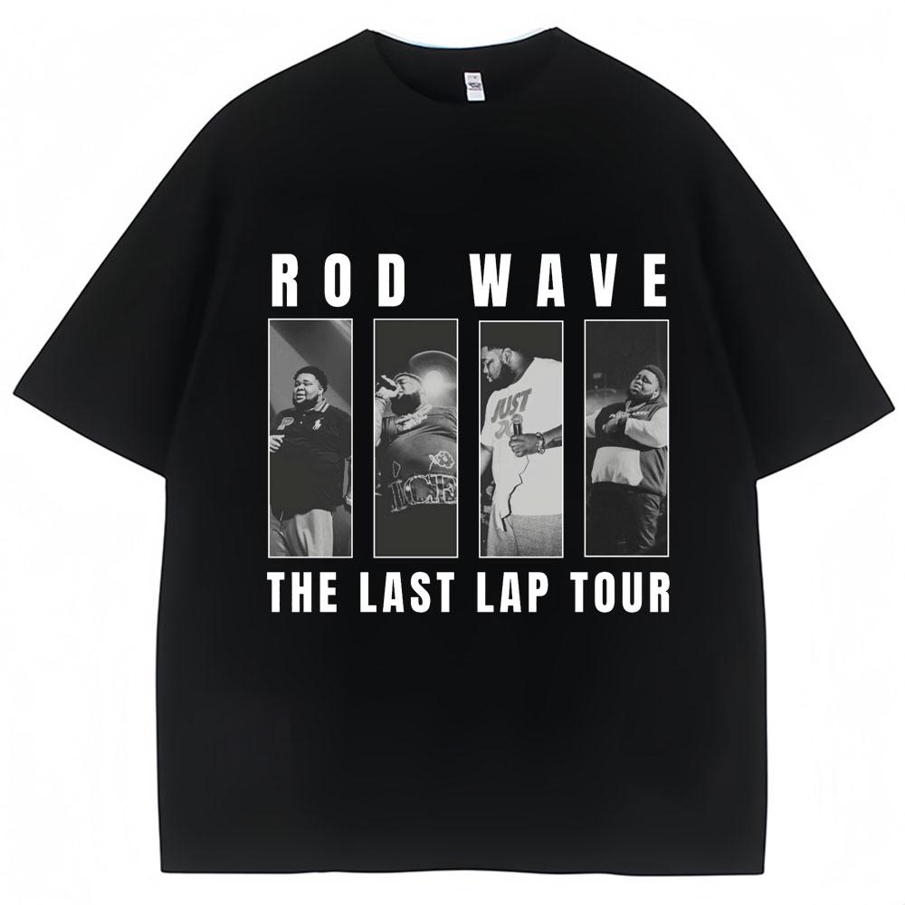 

Rod Wave The Last Lap Tour Vintage T Shirts Men s Hip Hop Gothic Fashion Streetwear Oversized Harajuku Cotton T-shirt Male S