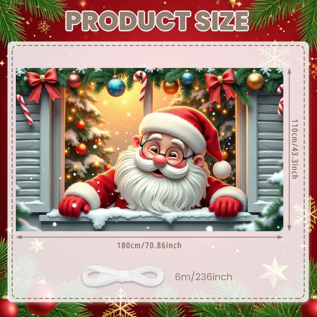 Xmas Backdrop Gold Ornament Holiday Background Festive Banner Red Bow Noel Backdrop For New Year Eve Home Indoor Christmas Photo