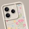 Für Xiaomi 14T Pro 13T Poco X7 F6 X6 Pro Redmi Note 14 Pro 13 12 11 Hülle Blumendruck Weiches Silikon Stoßfest Linsenschutz TPU Matt Handyhülle