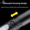 Rechargeable Zoom LED Flashlight Small Flash Light Torch Lantern 3 Lighting Modes Portable Camping Light Mini Led Flashlight
