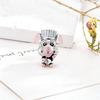 Silver 925 Disney Cartoon Charm Fit Original Bracelet Mickey Winnie Stitch Pooh Bead Pendant DIY Jewelry Making Accessories Gift