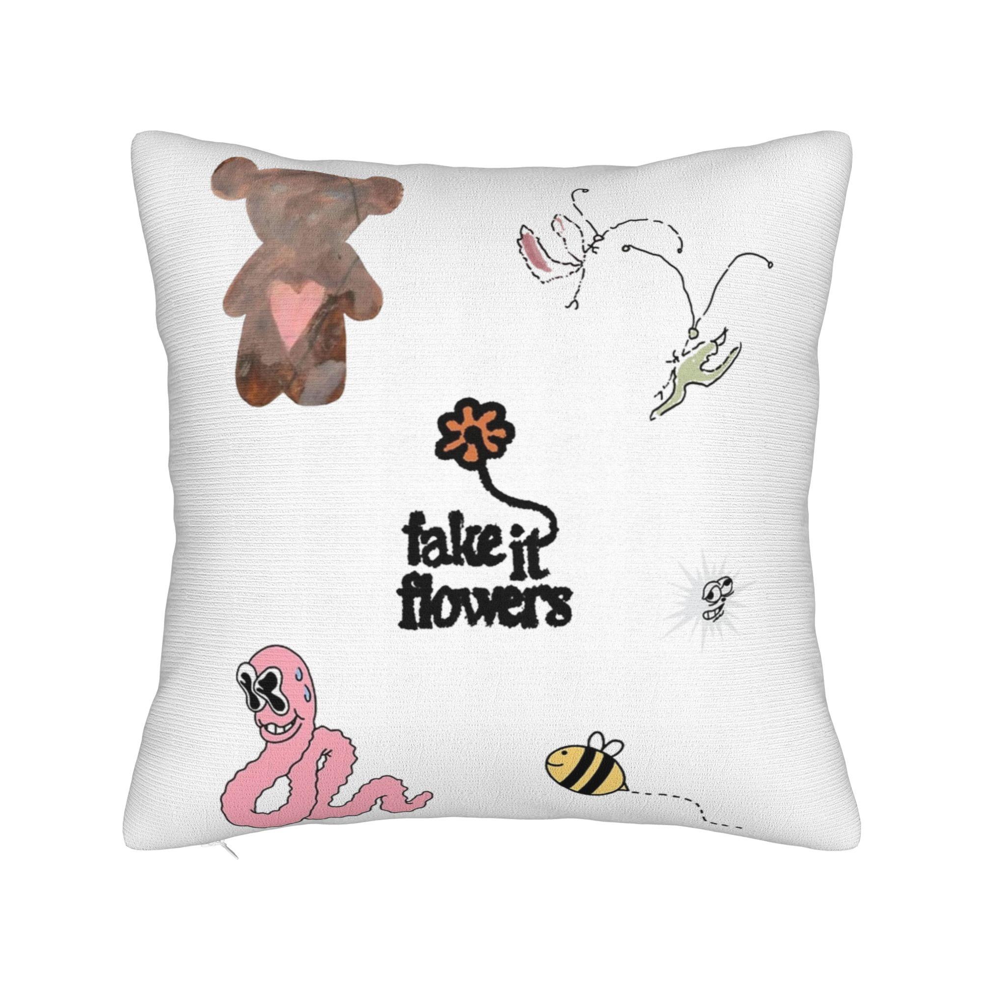 

Beabadoobee Album Pillowcase Printed Polyester Cushion Cover Decor Throw Pillow Case Cover Home Square 18 30x30cm 12x12in