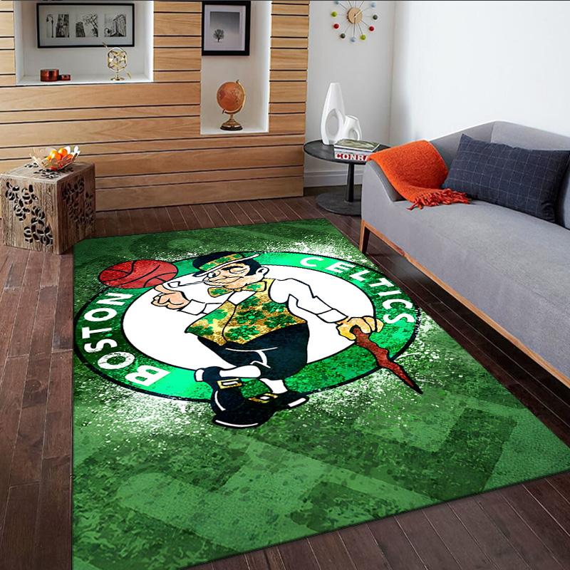 Celtics Logo Carpet, Kitchen Rugs, Yoga Mat, Non-Slip Mats, Rug for Bathroom, Living Room bedroom, Camping Rugs Christmas Gift