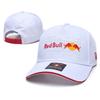 Red Bull Stylowa czapka z daszkiem w stylu wyścigowym, haftowana, dla mężczyzn i kobiet, regulowana, z zakrzywionym daszkiem, modna, sportowa, przeciwsłoneczna, z motywami motorsportu