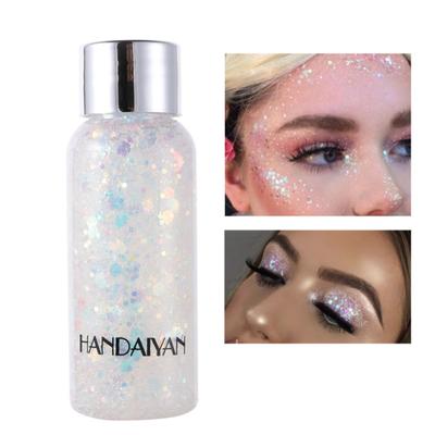 HANDAIYAn Glitzer Pailletten Nagel Haar Körper Gesicht Creme Gel Make-up Party Dekoration