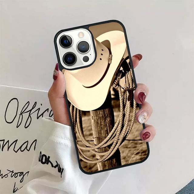Rodeo Cowboy Lasso Phone Case Cover For iPhone 17 Air 15 16 14 13 12 Pro Max 11 Pro Max Plus Coque Shell