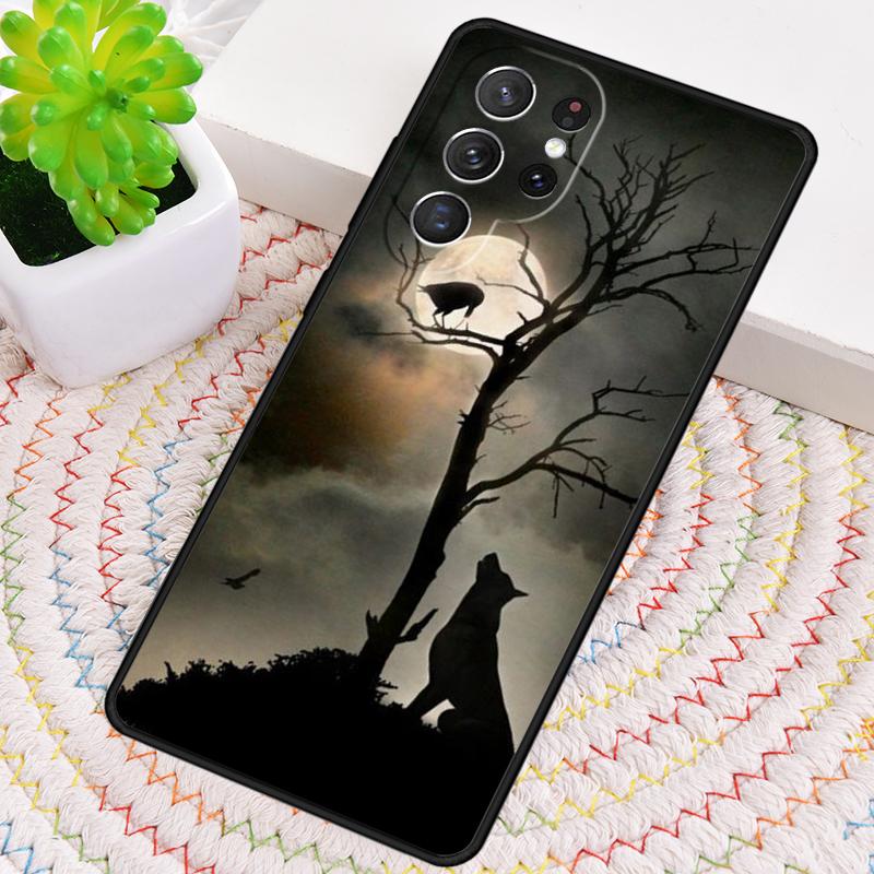 Animal The Wolf Howl Phone Case for Samsung Galaxy Note 10 Pro S26 Ultra S23 S24 FE S25 S21 S22 PLUS Shockproof Cove