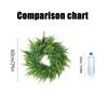 Artificial Fern Wreath for Front Door Indoor Outdoor Decorative Faux Greenery Wreath for Home Office Wall Hanging Decor 18 Inch Diameter