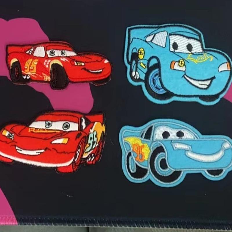 Lightning McQueen Pixar ironing, ironing and sewing patches, cute creative clothing decoration cartoon decals holiday gift