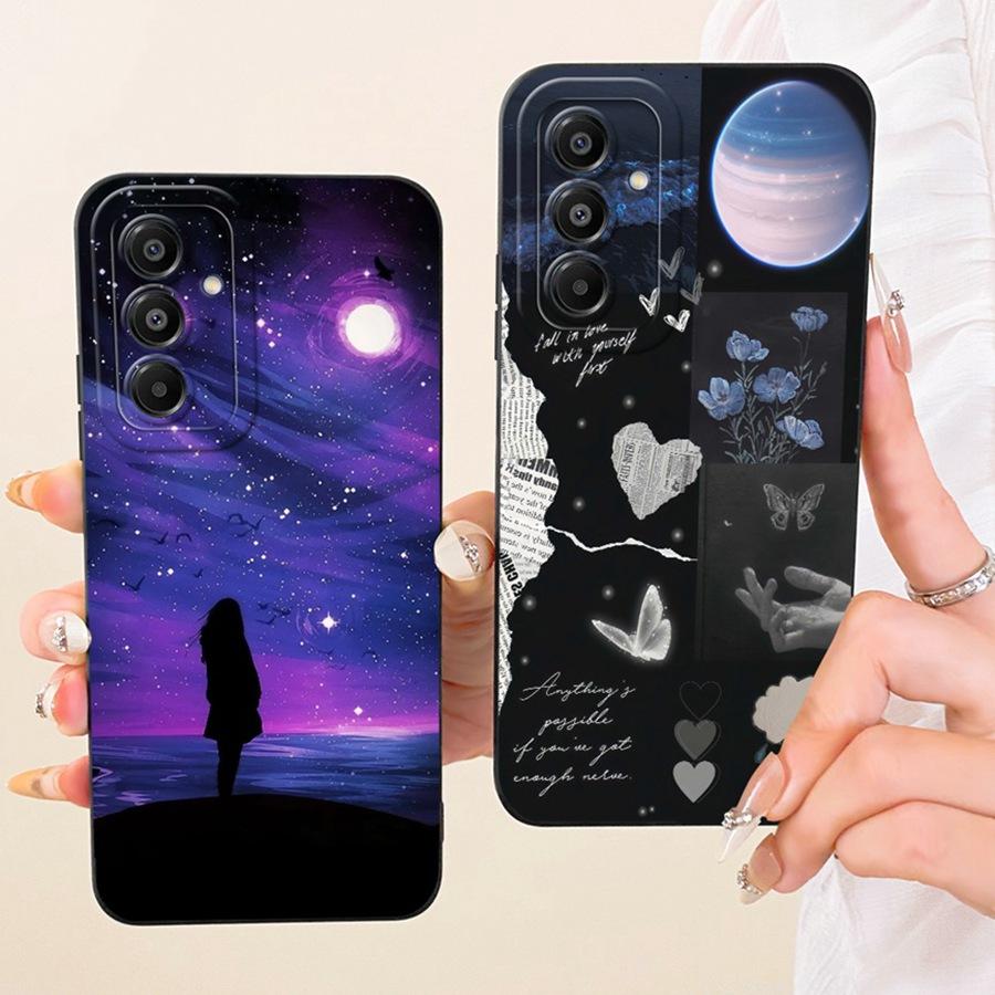 For Samsung Galaxy A17 5G Case SM-A176B Soft Matte Camera Protective Bow flower Phone Case For SamsungA17 A 17 5G Cover Coque