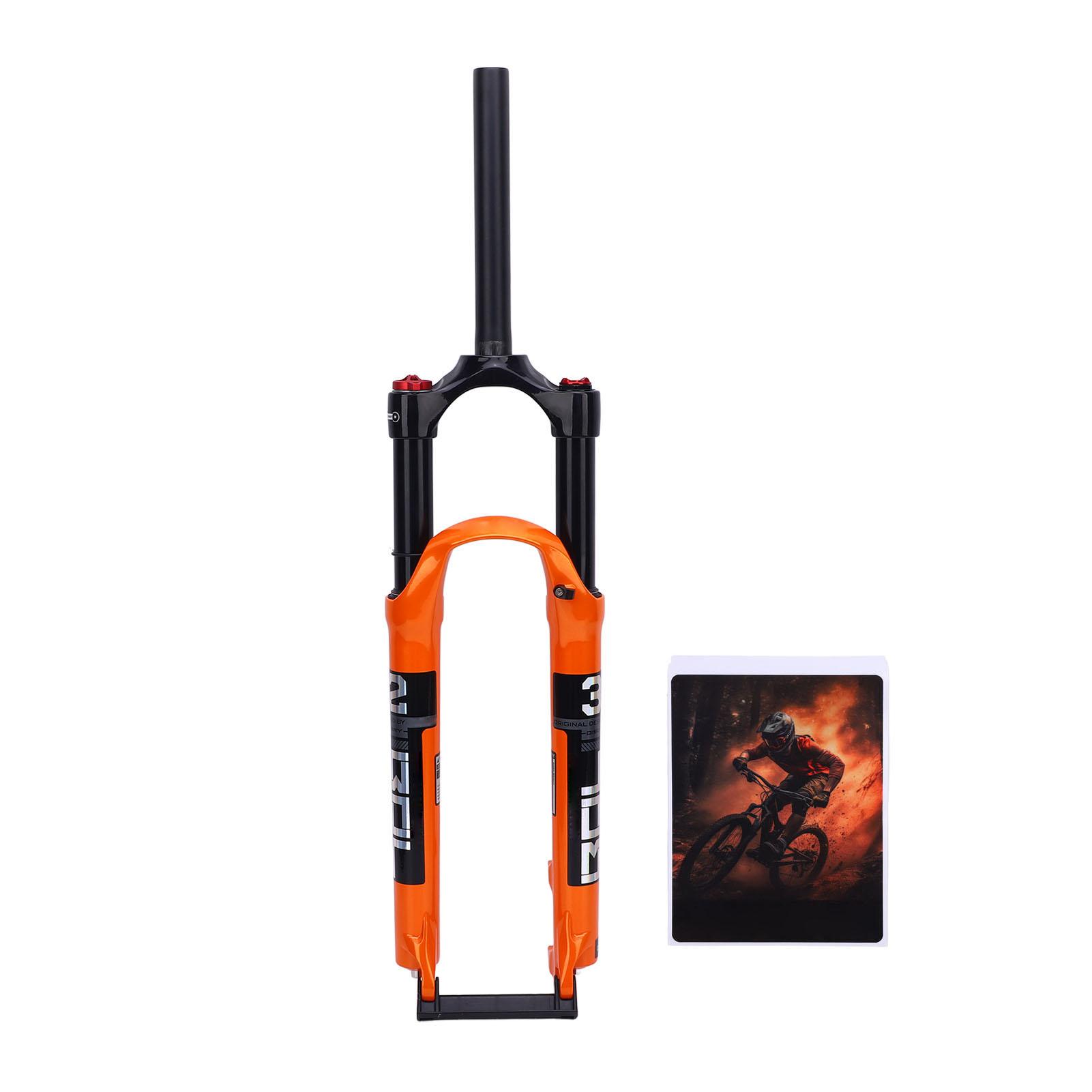 Igeteck Bicycle Front Suspension Fork 27.5 Inch Magnesium Alloy Shock Absorber Air Suspension Front Fork For Mountain Bikes