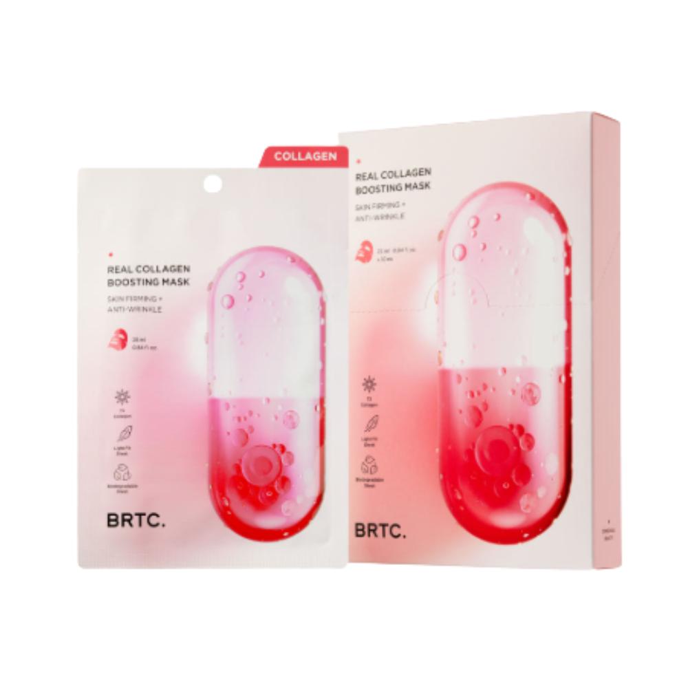 BRTC Real Collagen Boosting Mask 10 Sheets Anti-Aging & Firming Sheet Mask