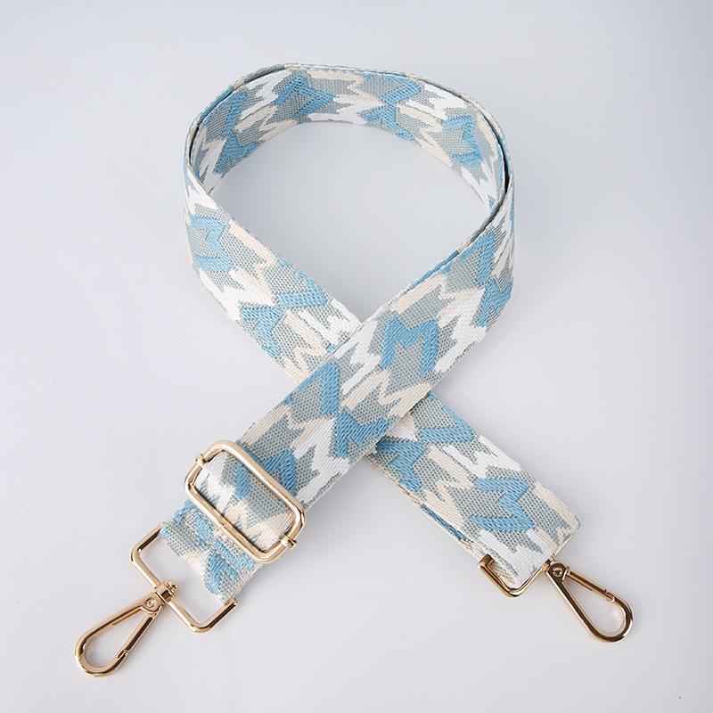 New Messenger Bag Shoulder Strap Versatile Adjustable Replacement Bag Strap Ethnic Style Five-pointed Star Bag Strap Accessories