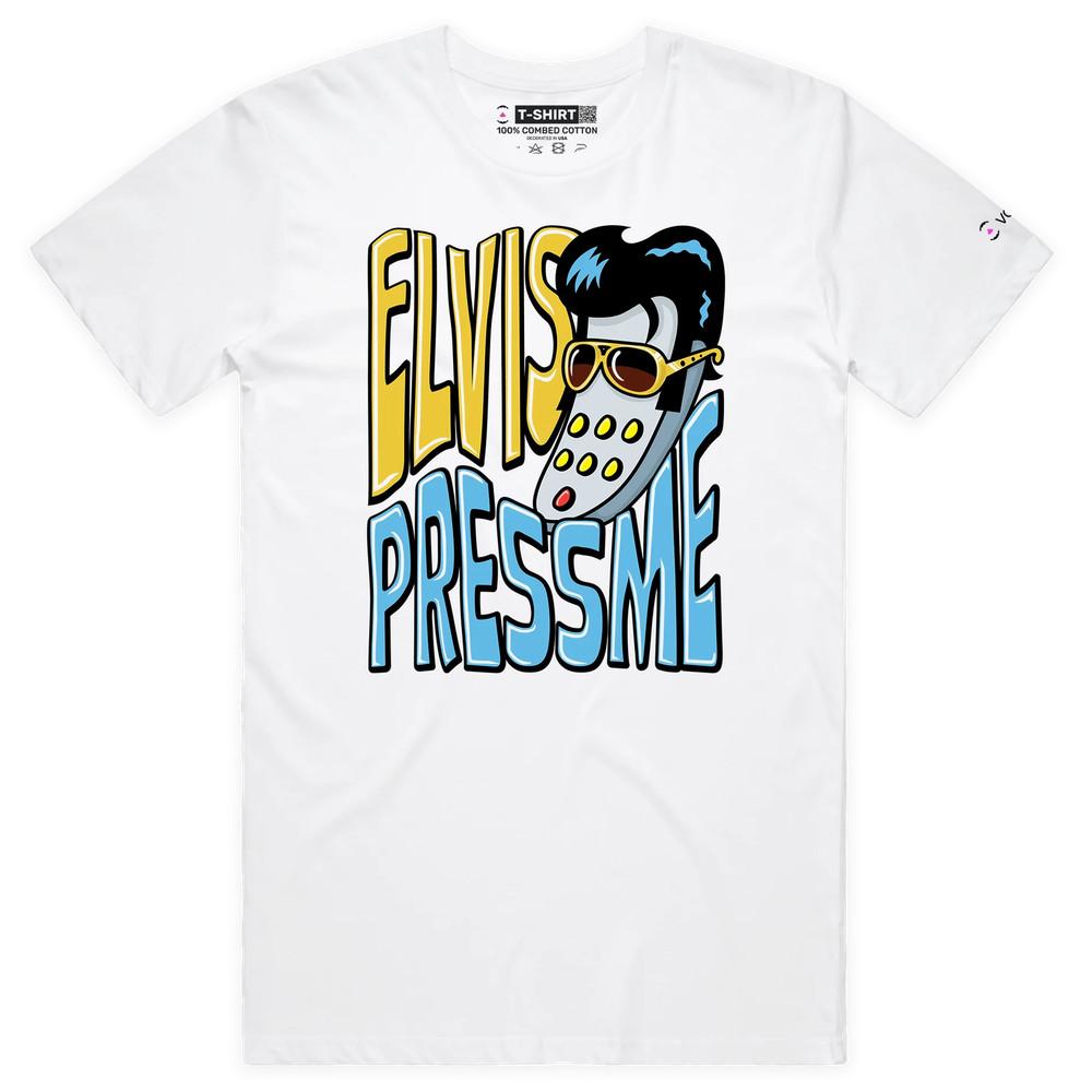 VOICEART Elvis Presley as a Remote Control Funny T-Shirt with Premium Graphic L