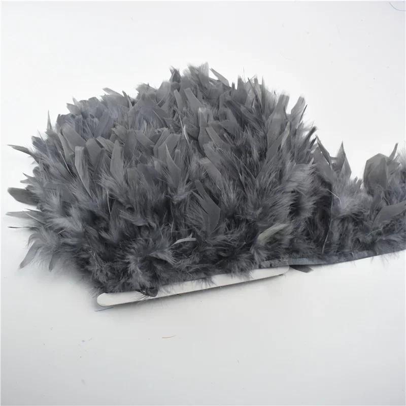 Colored Fluffy Turkey Feathers Trim Tassel Fringe Ribbon Marabou Feather Tape Boa Sewing Costume Clothing Accessories Decoration