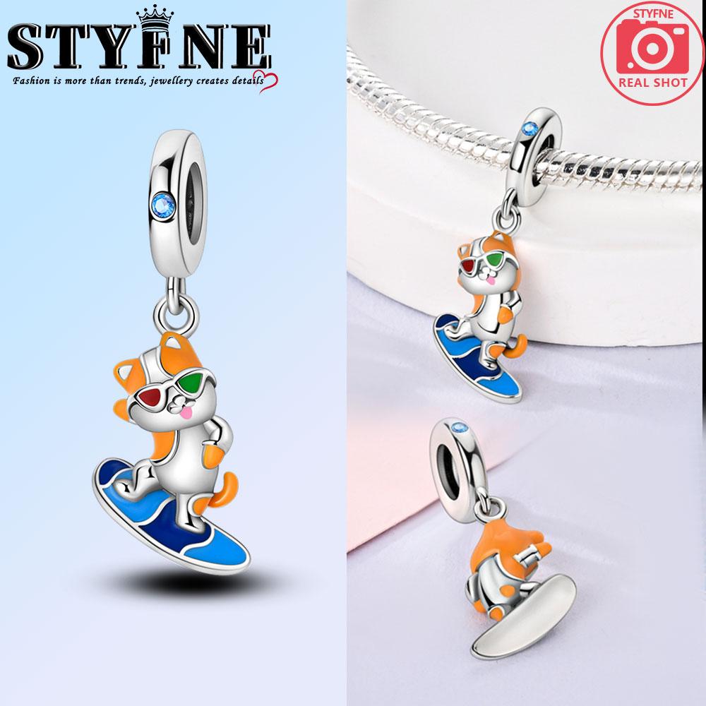 Anniversary Copper Color Cute Cat Blue Moon Owl Rabbit Mermaid Animal Charms Pendants Fit Original Bracelets Diy Jewelry