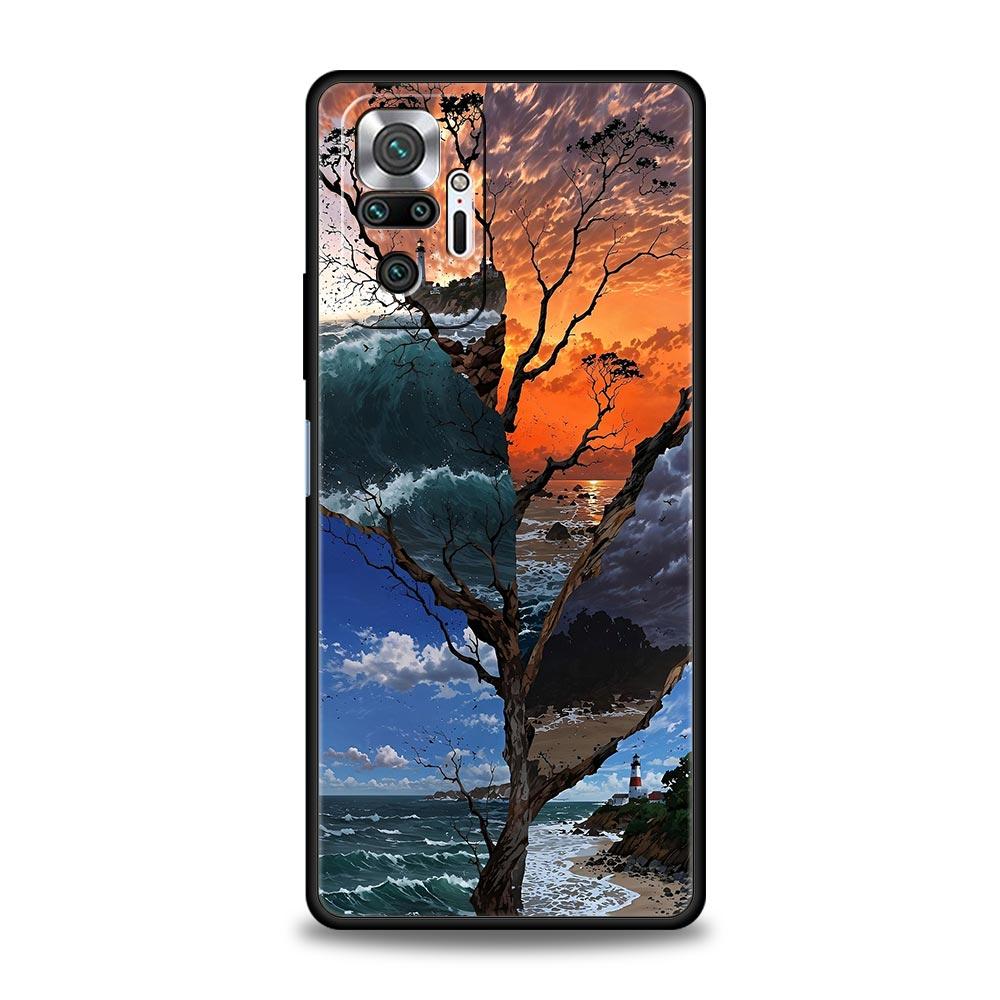 Eautiful Nature Forest Tree Phone Case For Xiaomi Redmi Note 15 14 13 12 5G 11 10 Pro Plus 4G 9S 14C 13C 12C 10C Soft TPU Cover