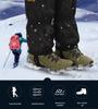Unisex Skiing and Hiking Snow Gaiters: Snowproof, Snakeproof, Sandproof Leg and Shoe Covers - AT8904