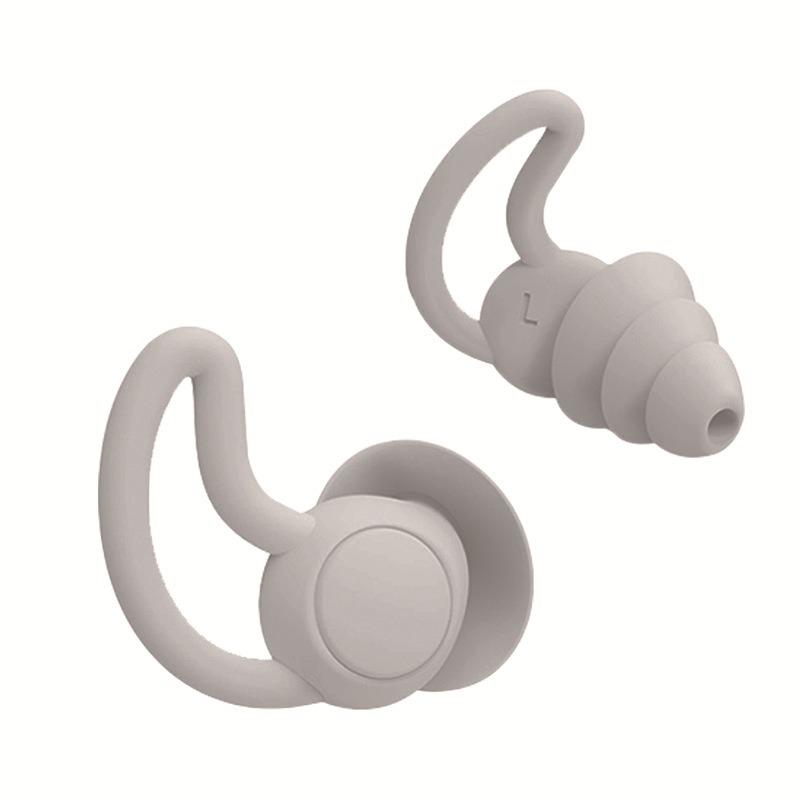 Silicone Noise Reduction Earplugs Anti-noise Earplugs Water-proof Earplugs For Swimming Sound-proof Noise Prevention Earplugs