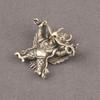 Chinesische Mythologie Größter Vogel Dapeng Metallfigur Schreibtischdekoration Göttliche Tier Wächter Vintage Heimdekoration