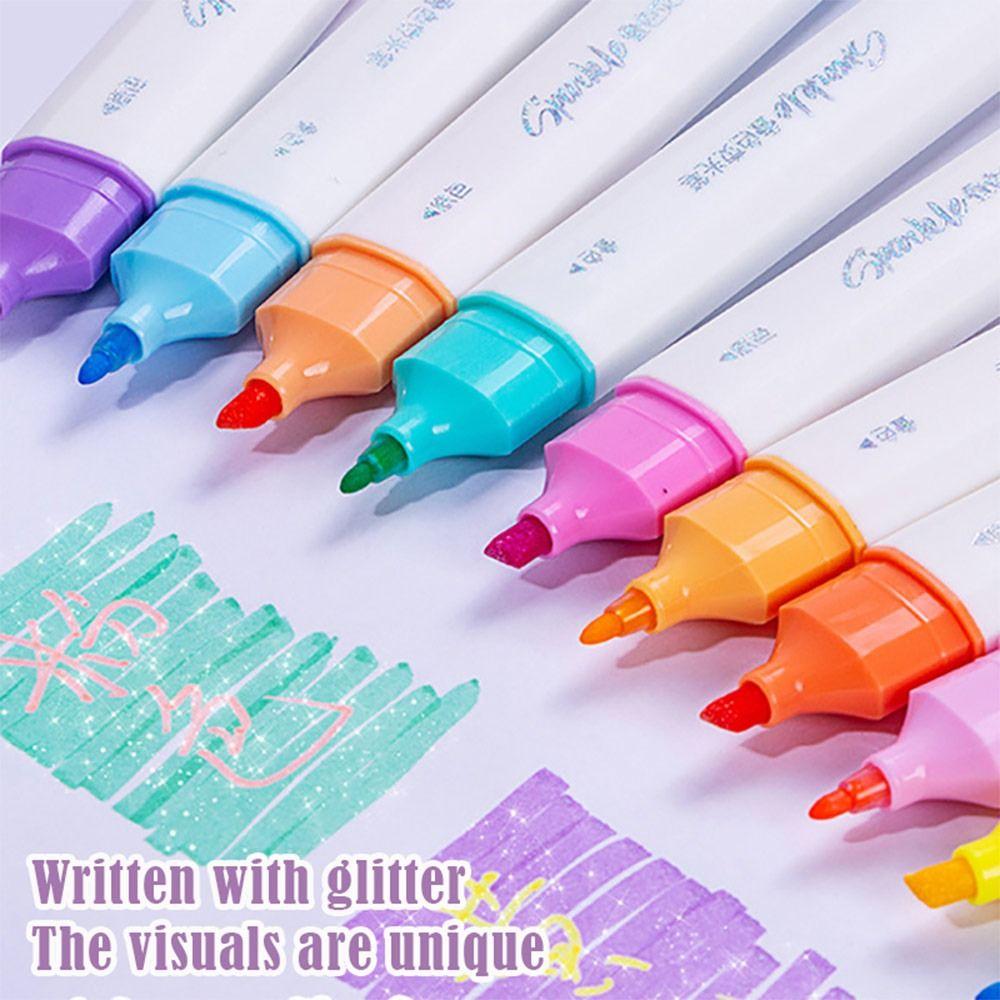 5PCS/Set Double Head Art Marker Pen Stationery Gift Painting Graffiti Pen Highlighter  Students