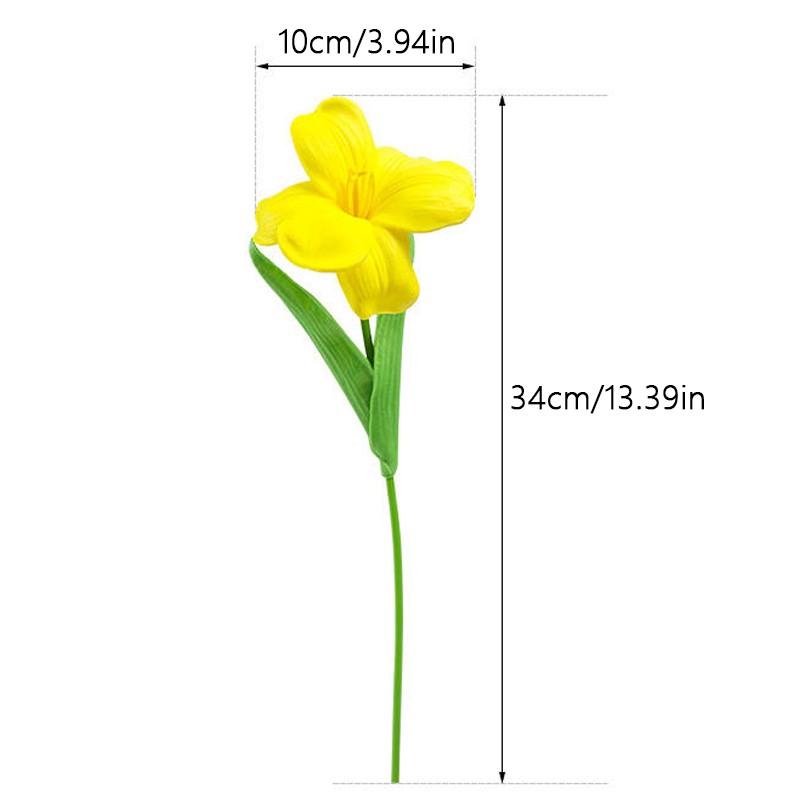 5pc/set Simulation Tulip Fake Flower Artificial 5-Head Tulips Bouquet Luxury Silicone Fake Flowers Wedding Party Decorative New