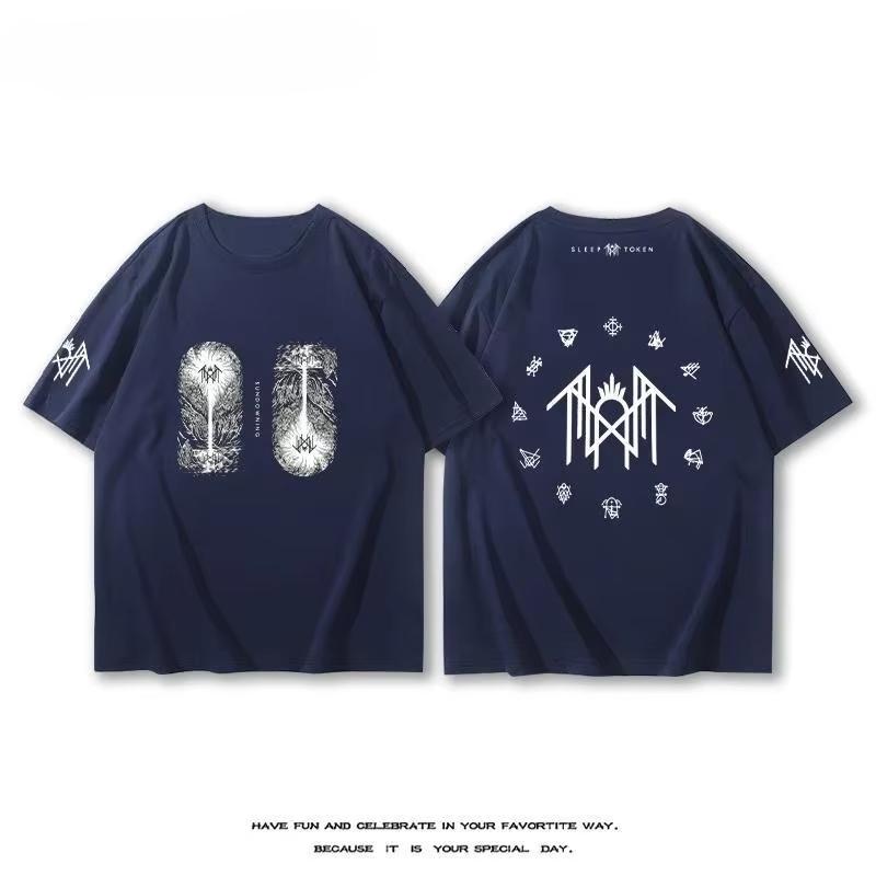 British Sleep Token Band  2025 New T-Shirt Short Sleeve Unisex Summer Alternative Rock After Metal Cotton Print Half Sleeve