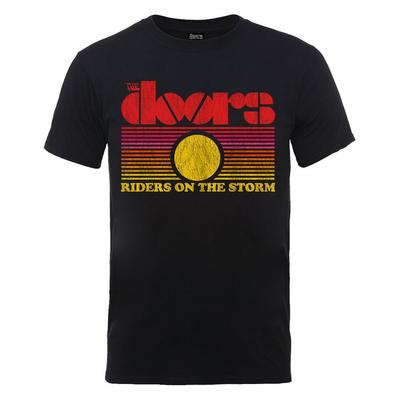 The Doors T-Shirt Riders On The Storm Sunset Jim Morrison Official Black New