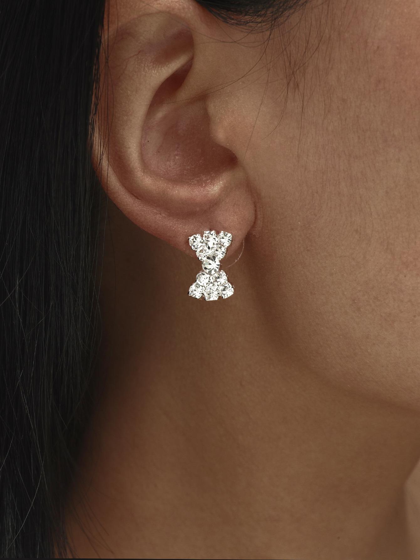 Нежные роскошные блестящие серьги-кисточки со стразами для женщин