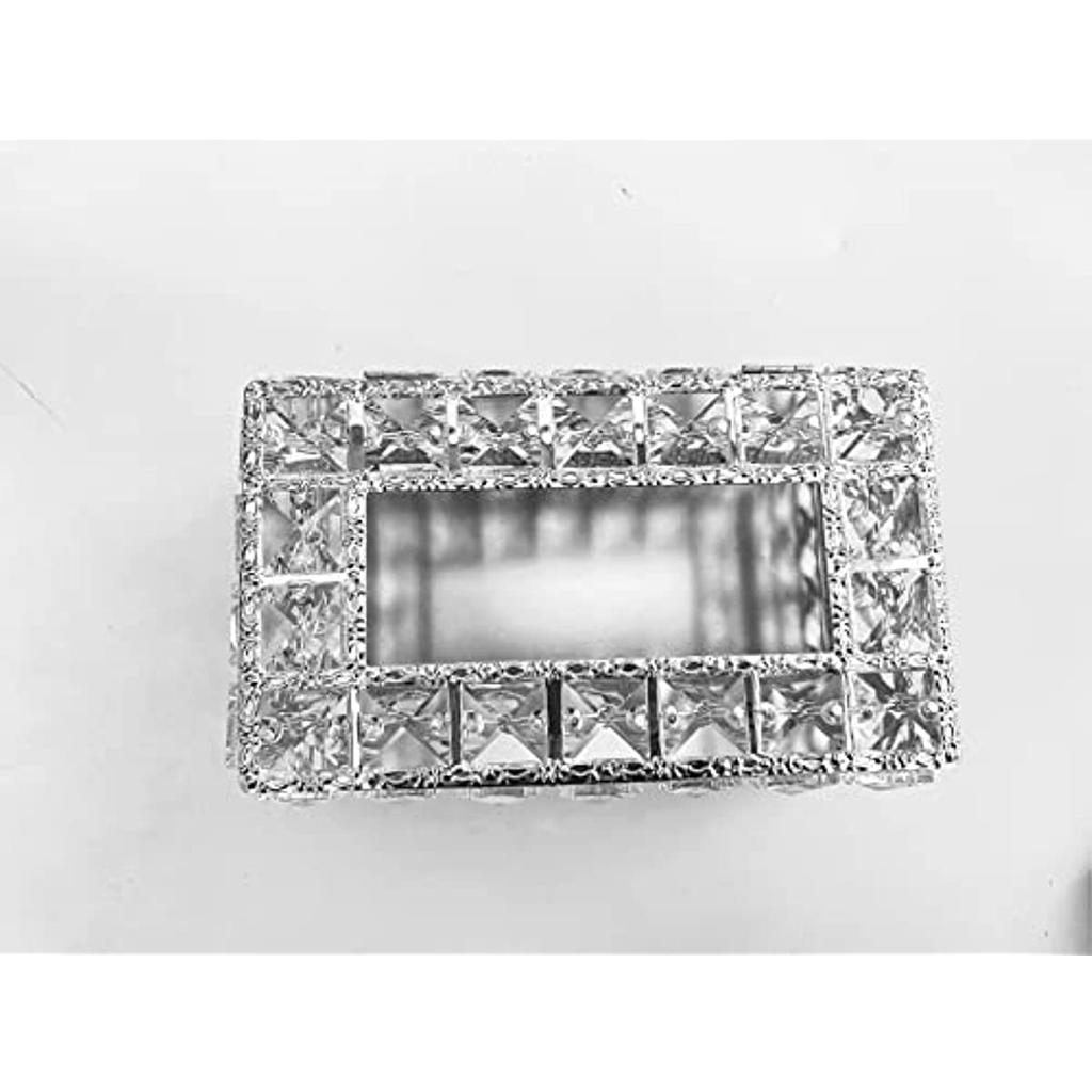 Kristall-Taschentuchbox Haushalt Wohnzimmer Schreibtischzubehör Papierbox zum Herausziehen