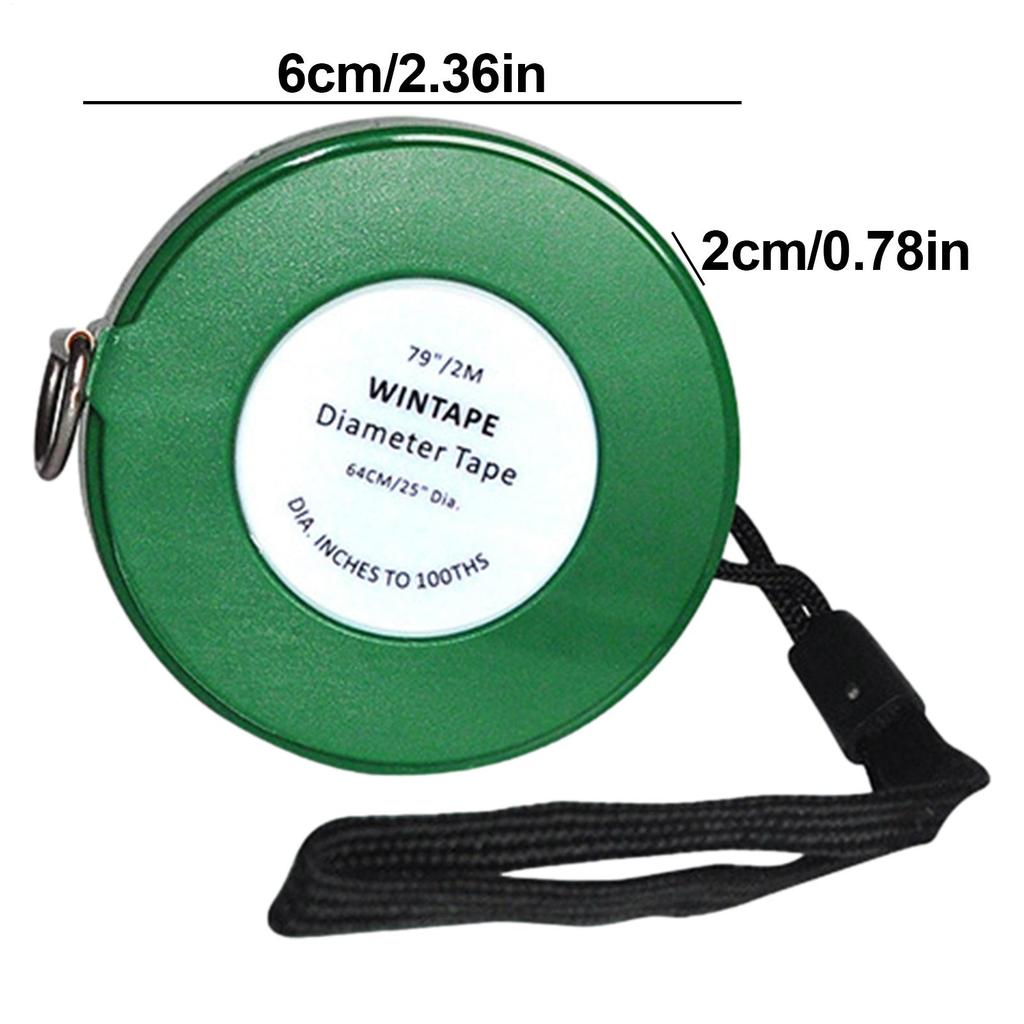 2-meter Diameter Tape Measure Measuring Cable Conduit Circumference Diameter Ruler Imperial & Metric Rolling Measuring Tape