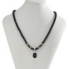 Glass beaded necklace versatile niche high-end sense simple personality collarbone chain accessories
