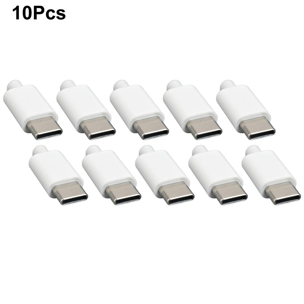 10PCS USB3 1 Type C Male Connectors For PCB Soldering Projects In Two Colors