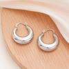 Thick Hoop Earrings, Women's Minimalist Thick Hoop, Daily Basic Jewelry Gifts