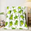 Cute Green Frogs Blanket bedroom Blanket for Livingroom Couch lunch break Soft throw for Friend's festival Gift