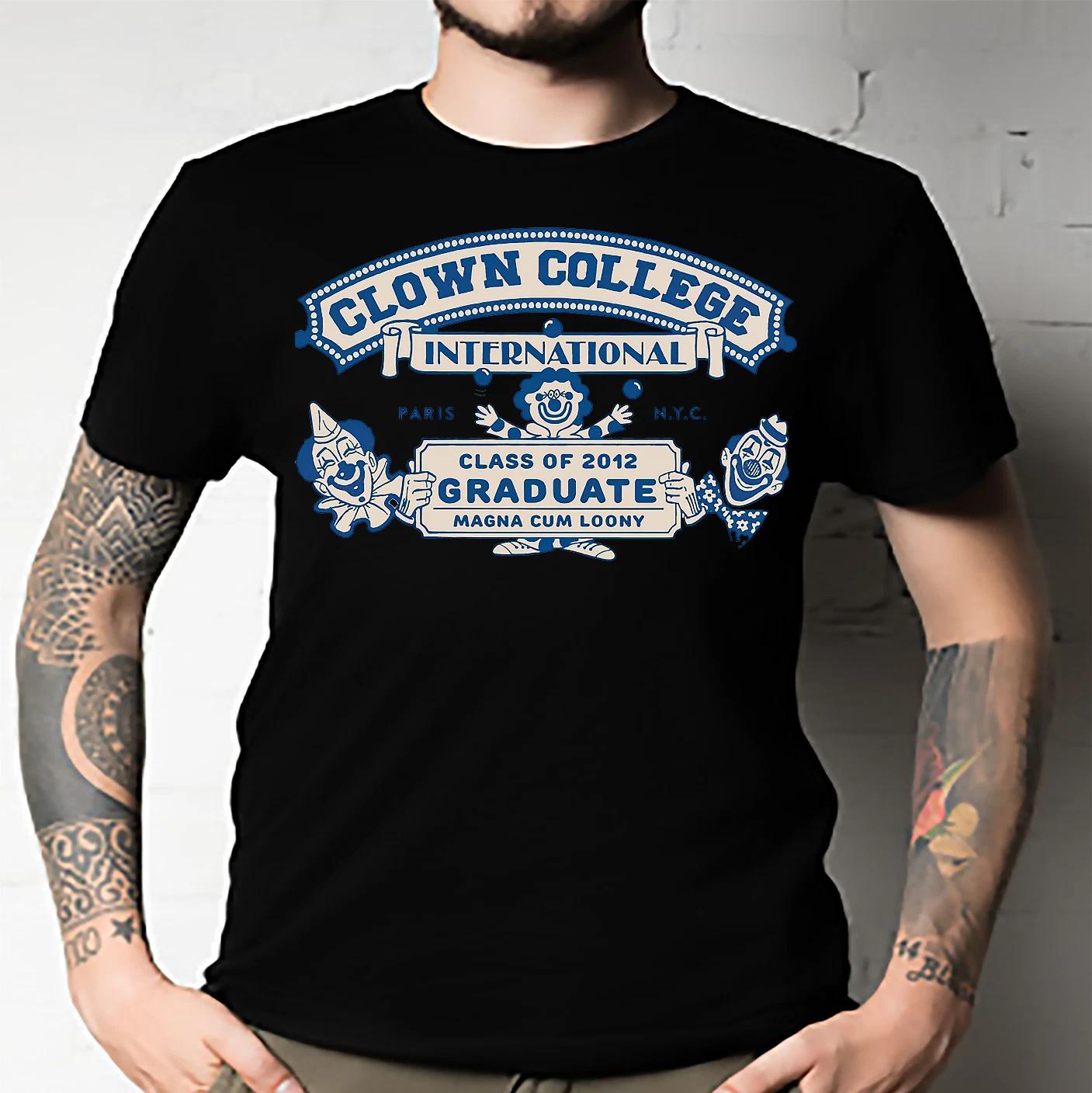 Men s and Women s T-shirts Circus Shirts Clown College S