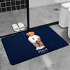 P-Olo Teddy Bear Microfiber Door Mat Anti-Slip Absorb Water Long Strip Cushion Bedroon Mat Bedside Mats