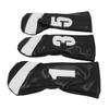 3PCS     Head Cover PU Leather Waterproof Protective   Headcovers Set with Plush Lining for Woods