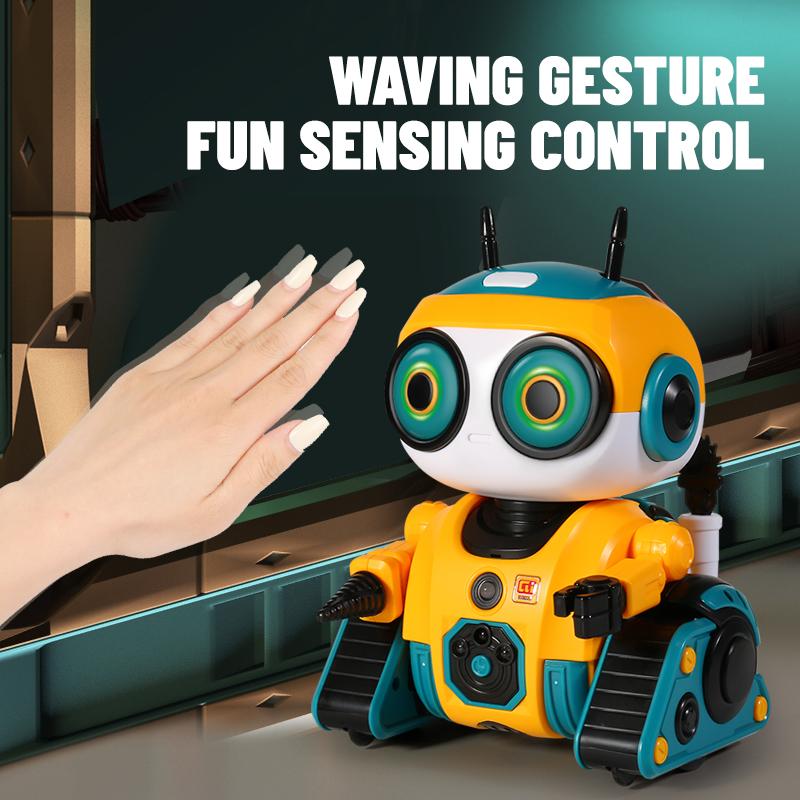 Remote Control Smart Robot Intelligent 2.4G Induction Interactive Adorable Robots with Light Dance Music Puzzle Toy for Kid Gift