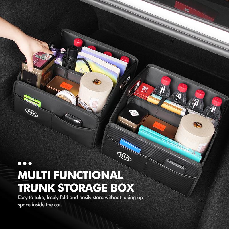 AABIU1 Car Boot Organiser Storage Box Foldable Travel Waterproof Storage Bag For KIA Rio K5 K2 Sportage Ceed Sorento Picanto Stinger