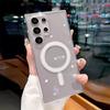 For Magsafe Magnetic Clear Case For Samsung S25 Edge S24 S23 S22 S21 S20 Plus S25 FE A16 A26 A36 A56 PC Hard Phone Cover Fundas