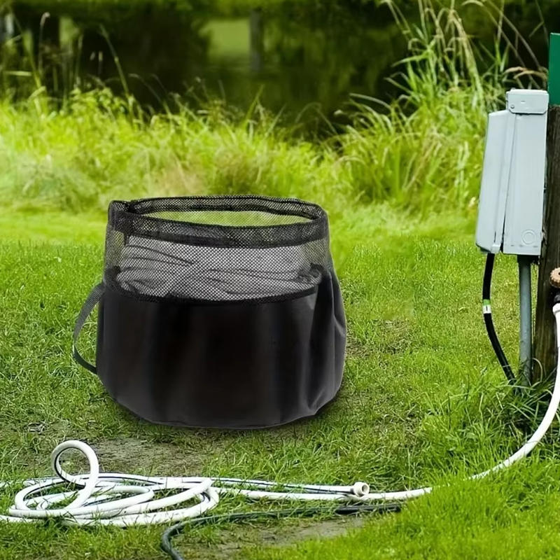 Multifunctional Hose And Cable Organizer Bag Wire Mesh Drawstring Elastic Bag Cable Organizer Bag For Wiring And Outdoor Use