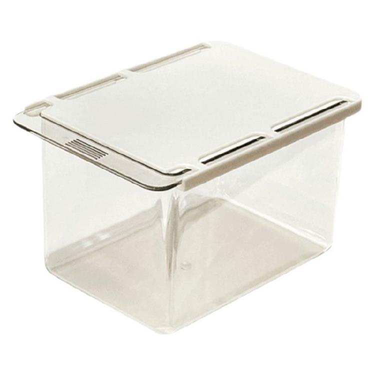 

See-through Sliding Drawer Bathroom Container for Makeup Pads Cotton Swabs Dresser Placement 1