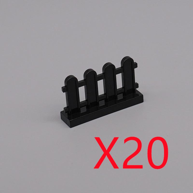MOC City Architecture Building Blocks Basic Accessories Fences Stairs Houses Gardens Tree Trunks Bricks Compatible Toy Gift X031