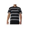 Adidas Originals Striped Colorblock Round Neck Short Sleeve T-Shirt With Printed Shoulders Men Tops Black IL4703