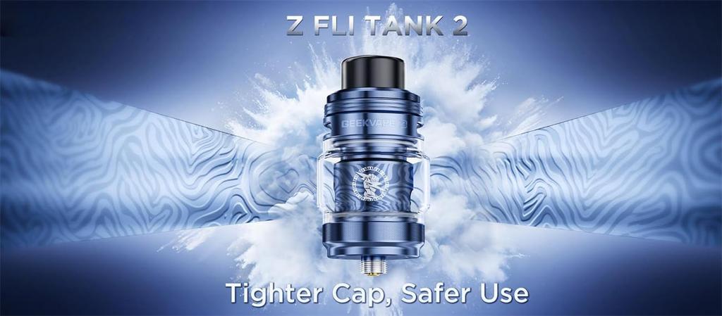 Geek Vape Z Fli Tank 2 Atomizer 5.5ml (29mm) Z Fli Tank Atomizer Electronic Cigarette Vape (Gold)