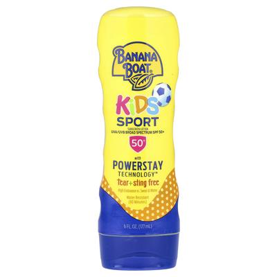 Kids Sports, Sunscreen, SPF 50+, 6 Fl Oz (177 Ml)